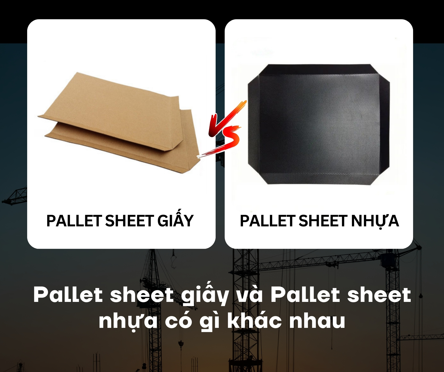 Pallet sheet giấy và Pallet sheet nhựa có gì khác nhau Pallet sheet giấy và Pallet sheet nhựa có gì khác nhau